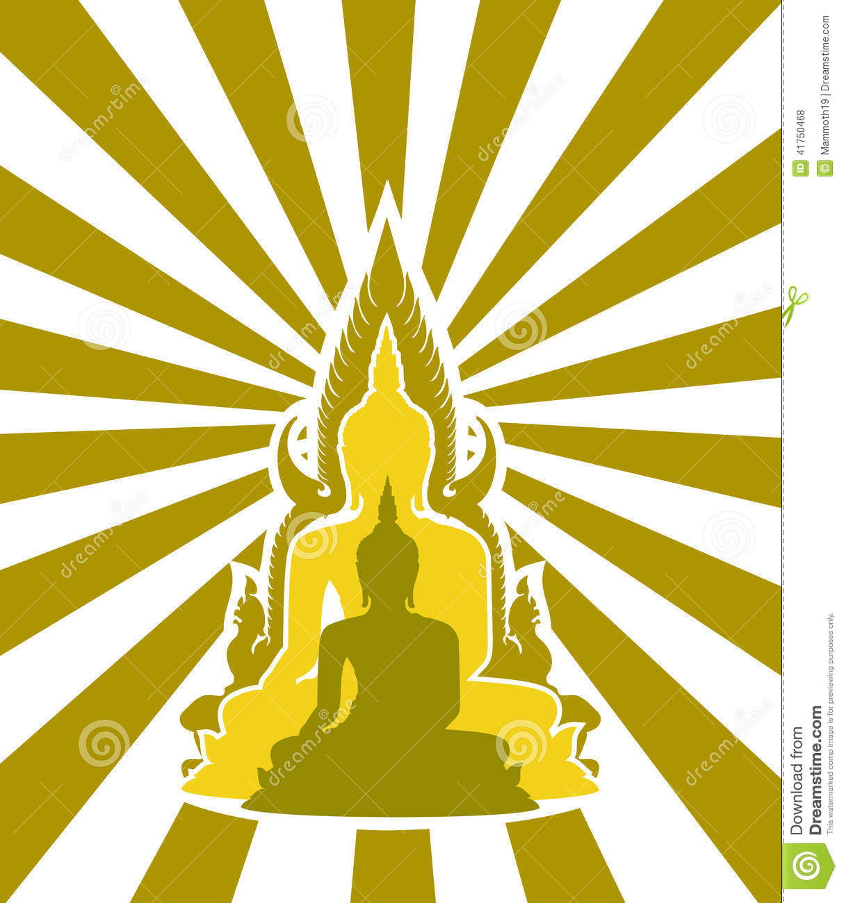 Thai Buddha Vector