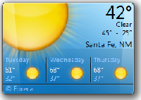MSN Weather Gadget Windows 7
