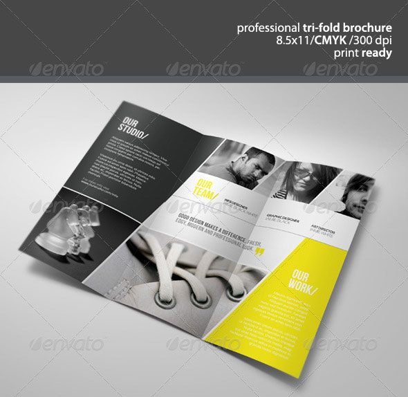 Unique Tri-Fold Brochure Template