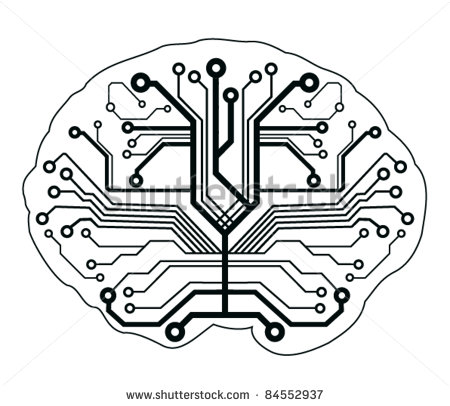 Vector Brain Abstract