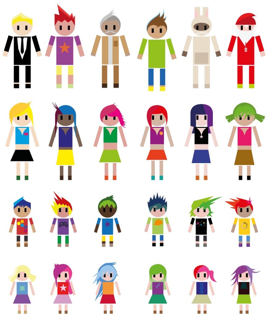 Vector Cartoon People