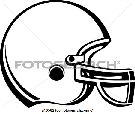 Vector Football Helmet Clip Art