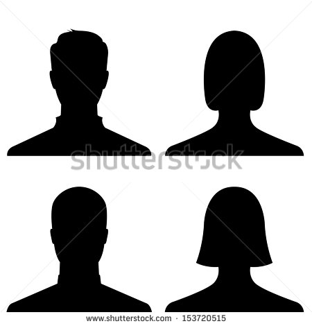 Vector Man and Woman Profiles Vector Man and Woman Profiles
