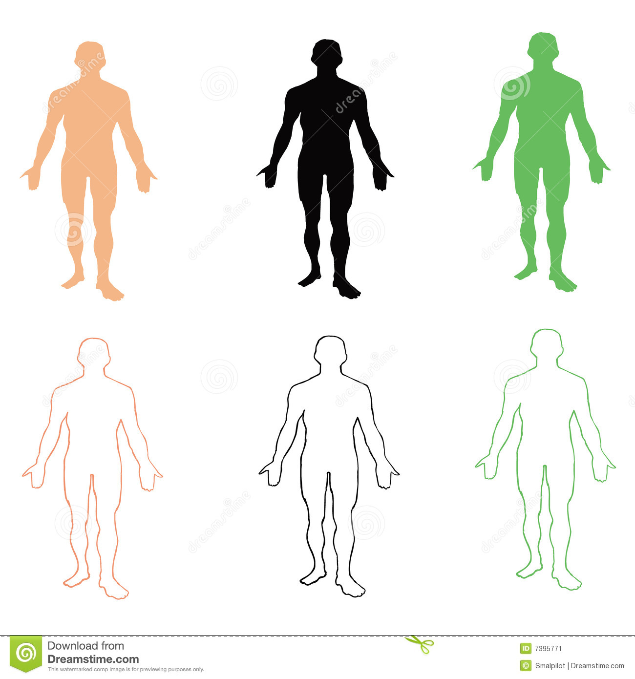 Vector People Silhouettes Man