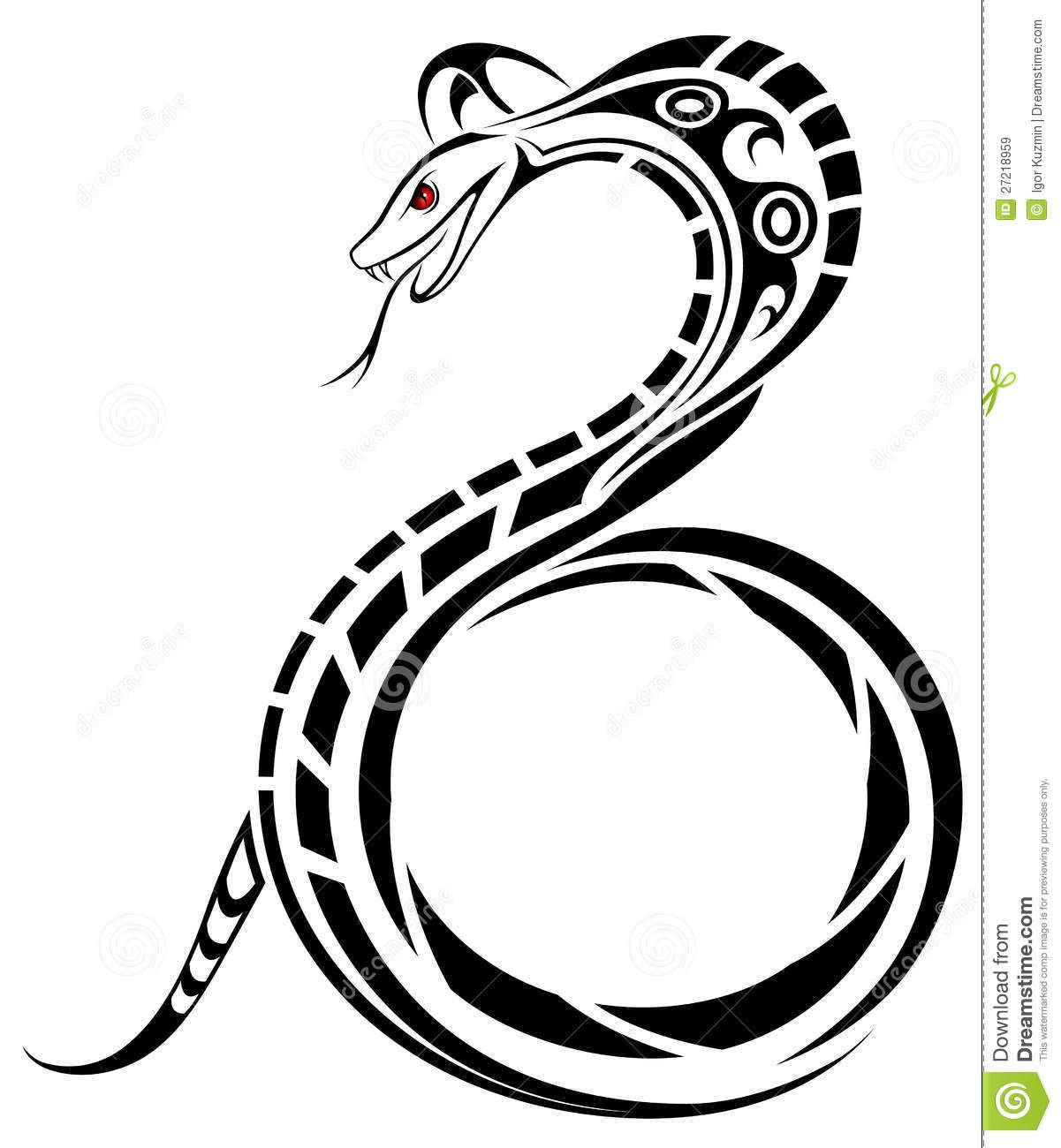 Vector Snake Tattoo
