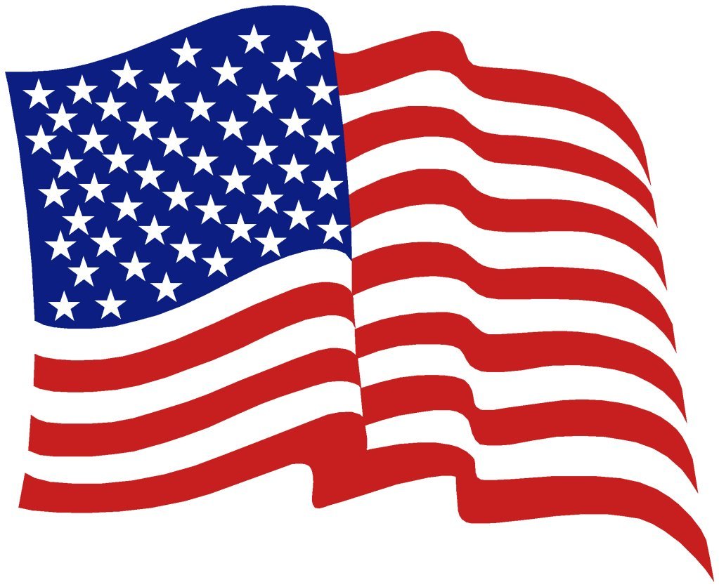 Waving American Flag Clip Art