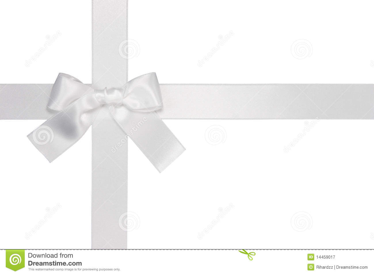 White Ribbon Bow