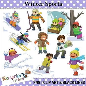 Winter Activities Clip Art