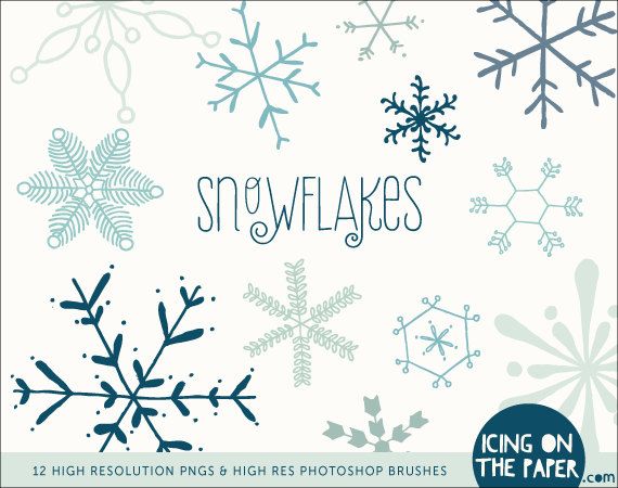 Winter Snowflakes Clip Art Free