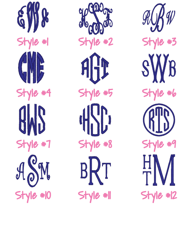 9 Free Fonts 3 Letter Monogram Images - 3 Letter Monogram Fonts, 3 Letter Monogram Embroidery ...