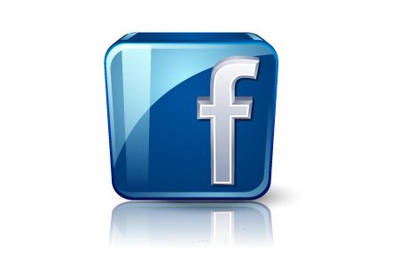 3D Facebook Logo Icon