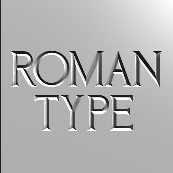 3D Roman Letters Font