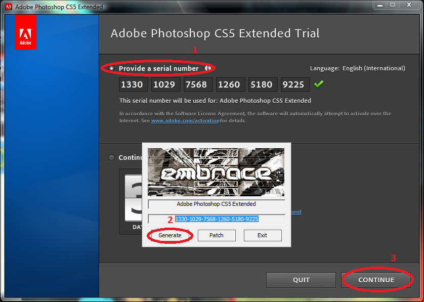 adobe photoshop cs3 extended serial key free download