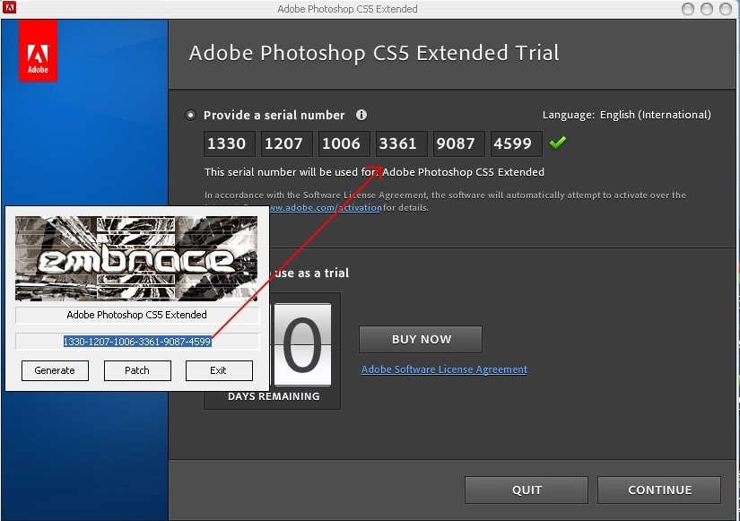 Adobe Photoshop Lightroom v1.4 serial key or number