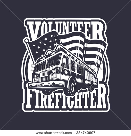 American Flag Firefighter Emblem