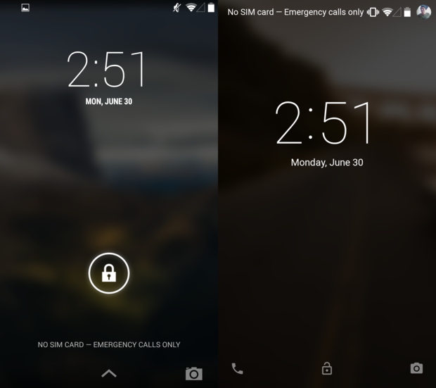 Android Lock Screen Icons
