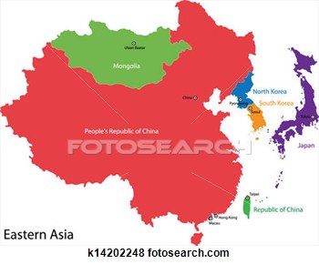 Asia Map Clip Art