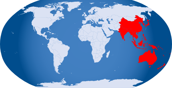Asia Pacific Map Clip Art Free