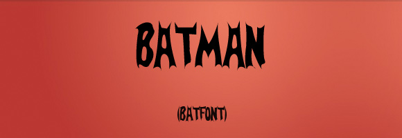 Batman Movie Font