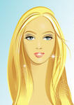 Beautiful Woman Face Vector