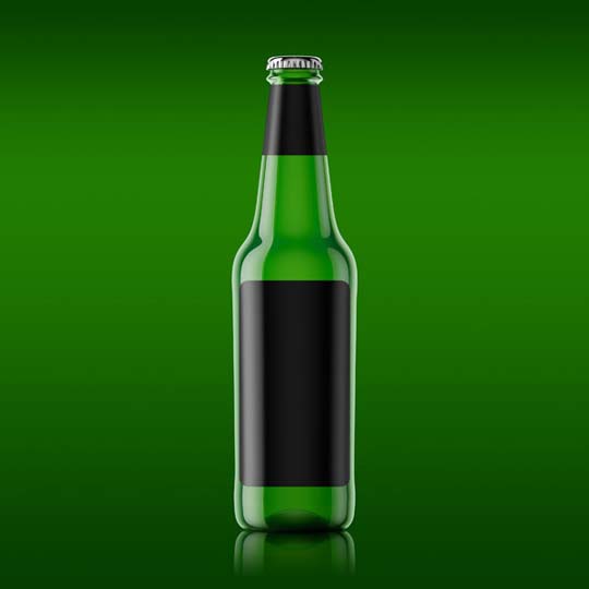 Beer Bottle Mockup PSD