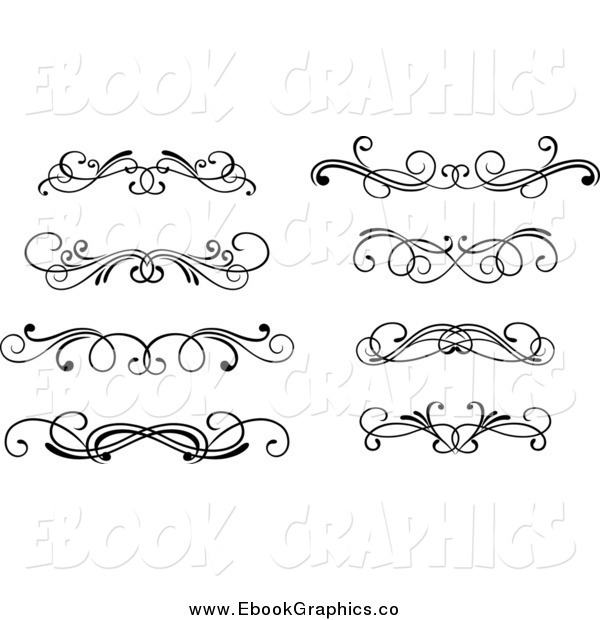 Black and White Border Clip Art