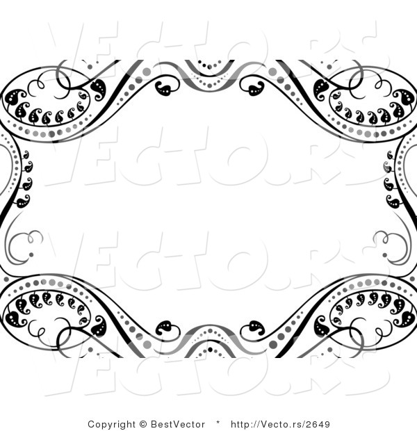 Black and White Border Designs