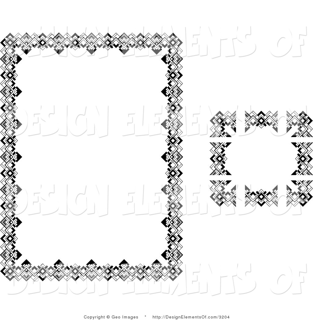 Black and White Border Designs