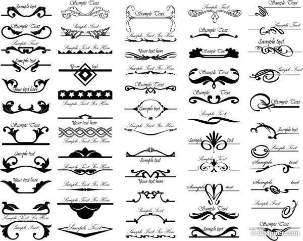 14 Photos of Black And White Vector Borders