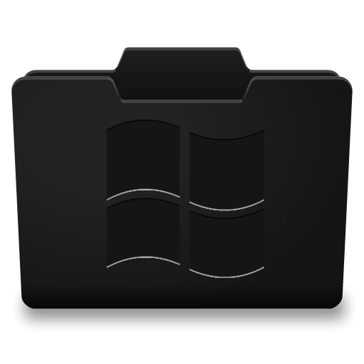 Black Folder Icon Windows