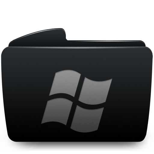 Black Folder Icon Windows