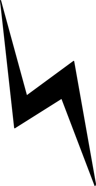 Black Lightning Bolt Logo