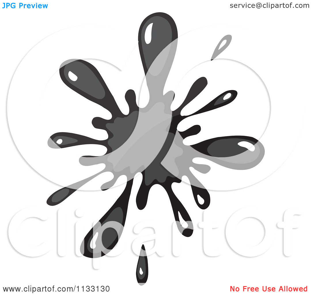 Black Paint Splatter Clip Art
