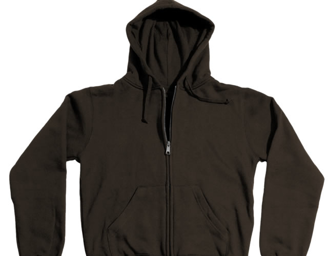 Black Zip Up Hoodie Template