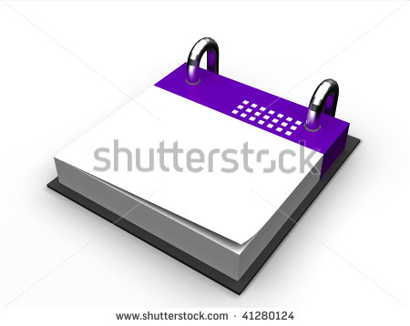 Blank Purple Calendar Icon