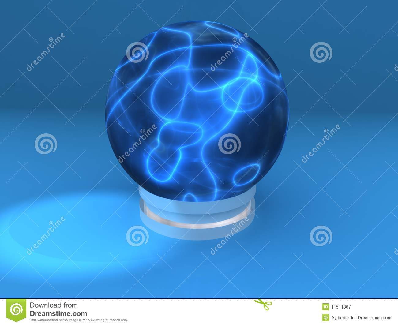 Blue Electricity Sphere