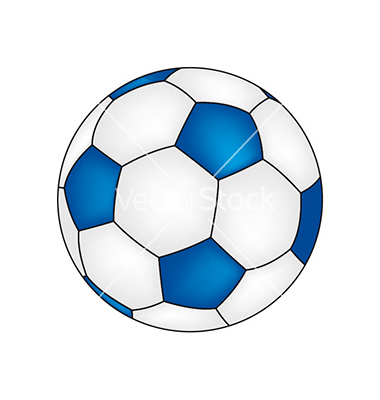 Blue Soccer Ball Clip Art