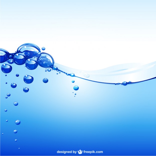 Blue Water Bubbles Vector