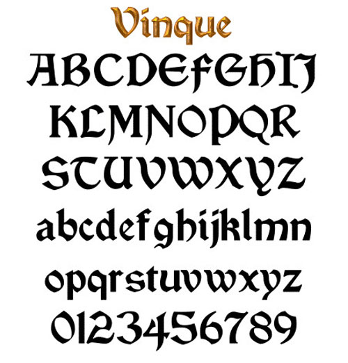 Old English Graffiti Tattoo Fonts 8