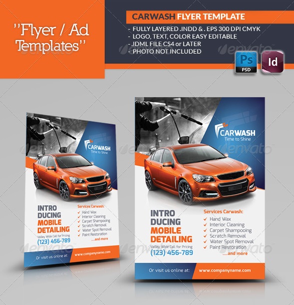 18 PSD Car Flyer Images