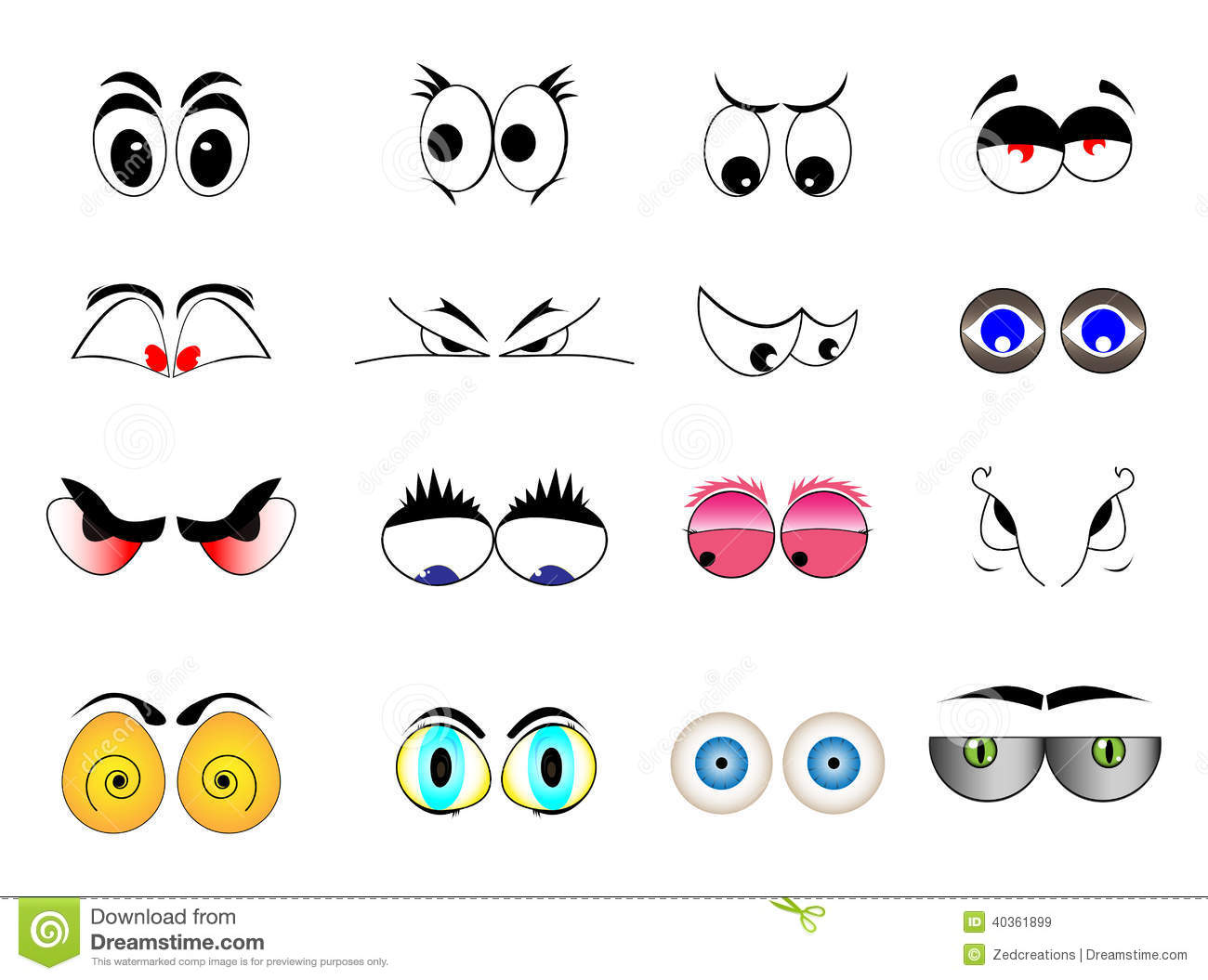 Cartoon Eye Illustrations