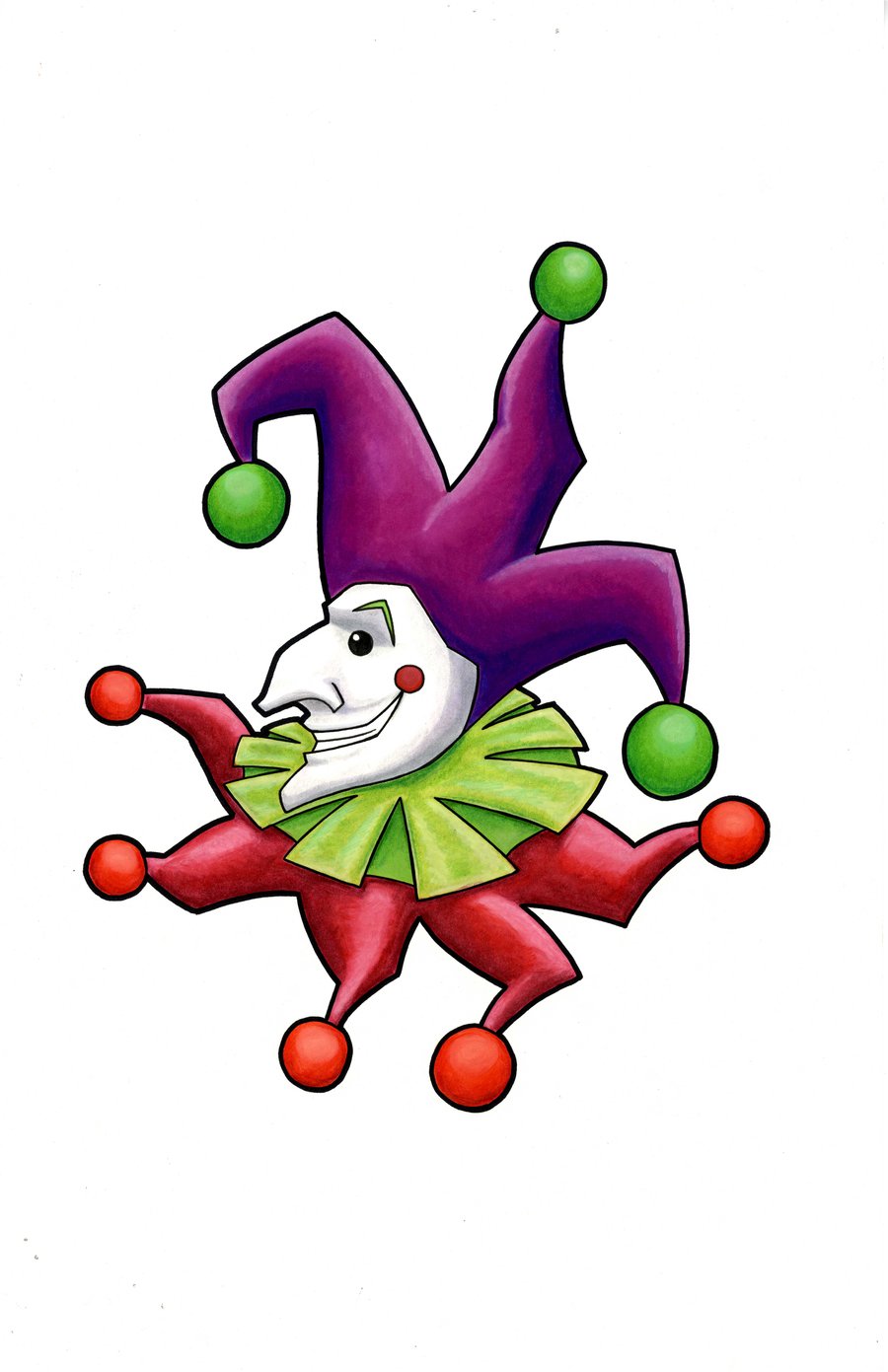 Cartoon Joker Card Cartoon Joker Card