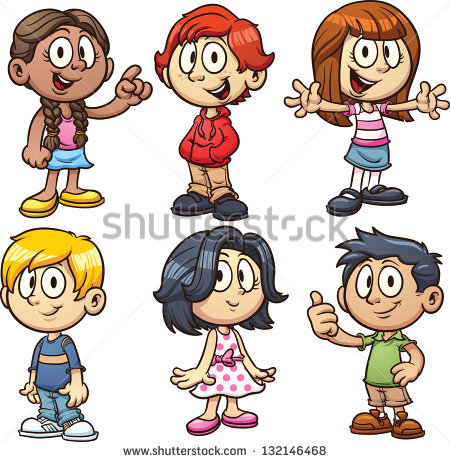 Cartoon School Kids Clip Art