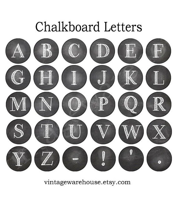 Chalkboard Letters Printable Chalkboard Letters Printable