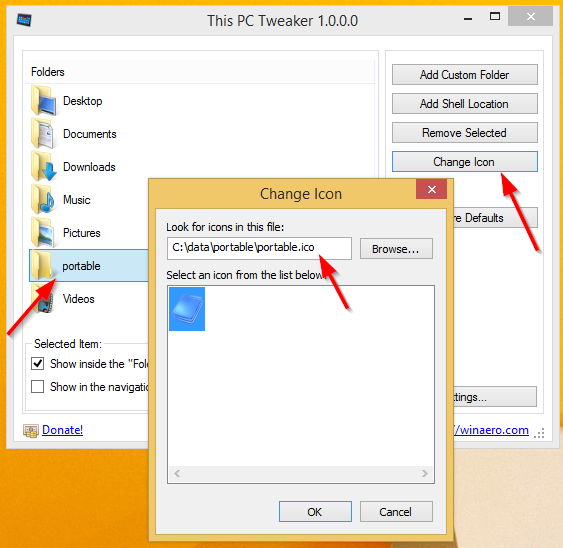 Change Folder Icon Windows 8.1