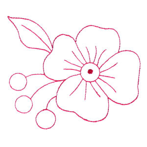 Cherry Blossoms Embroidery Design
