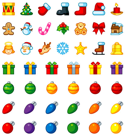 Christmas Holiday Icons