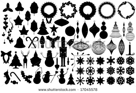 Christmas Ornament Silhouette Vector Christmas Ornament Silhouette Vector