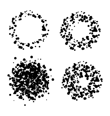Circle of Dots Vector Free