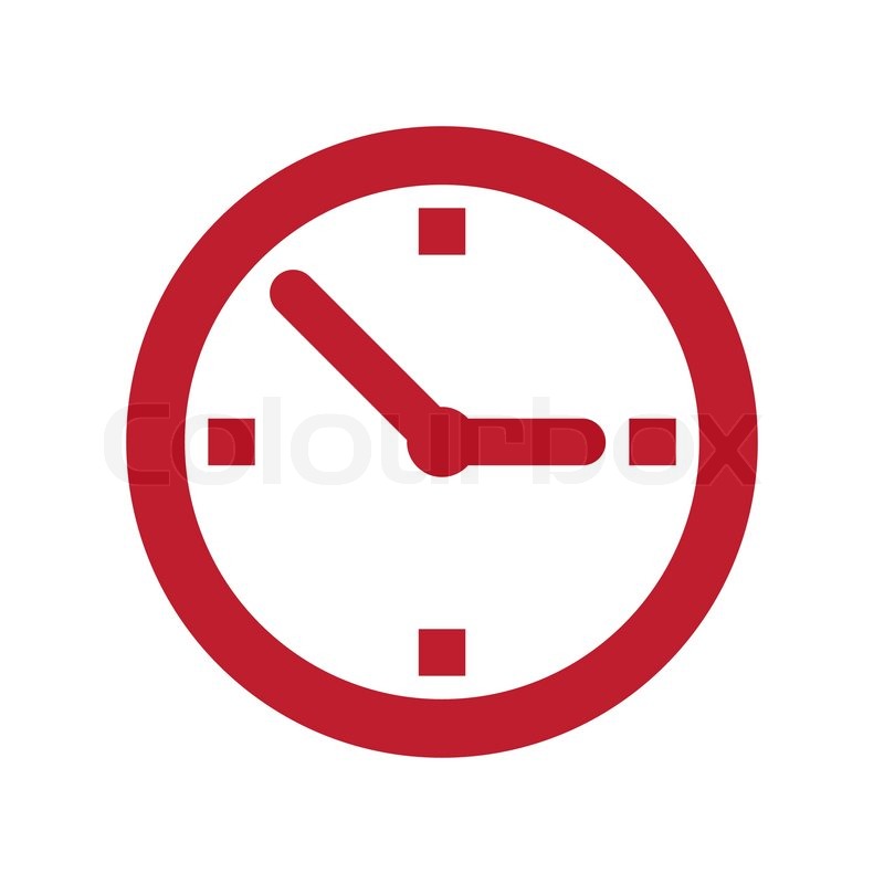 11 Red Clock Icon Images